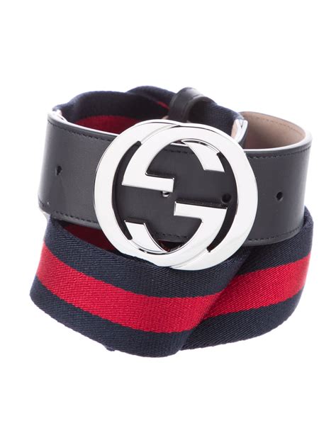 gucci web accent belt|gucci web strap.